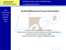 Tablet Screenshot of logopaedie-badneustadt.de